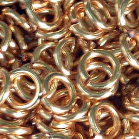 Gold Enamel Jump Rings