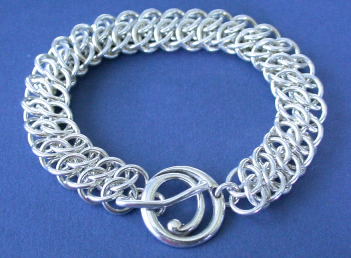 GSG Chain Maille Bracelet in Argentium® Silver