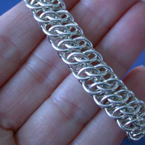 GSG Chain Maille Bracelet in Argentium® Silver