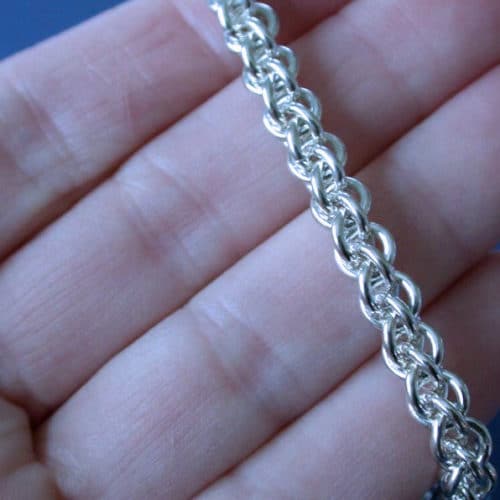Jens Pind Chain Maille Bracelet in Argentium® Silver