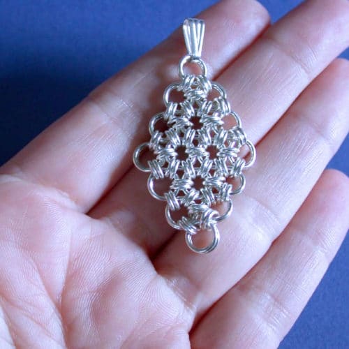 Oriental Weave Pendant – Argentium® Silver