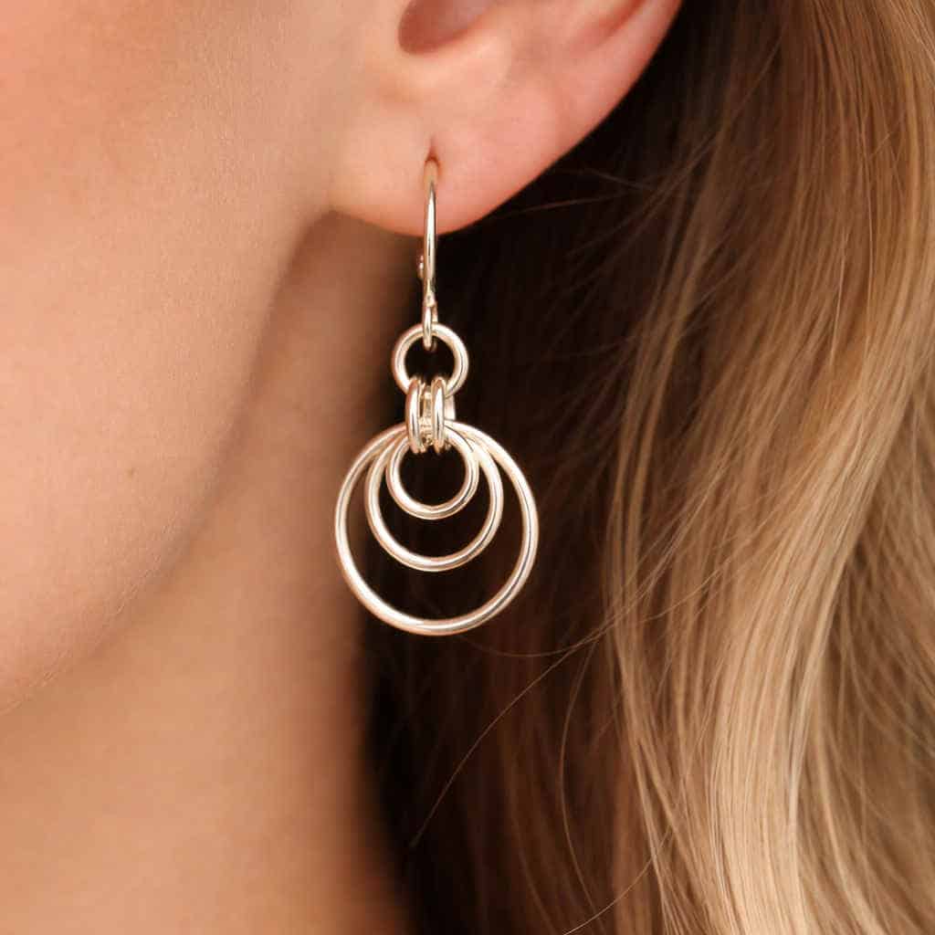Cascading Orbit Earrings - Image 2