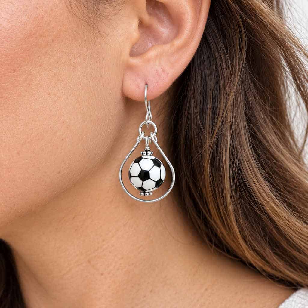 Soccer Ball Earrings