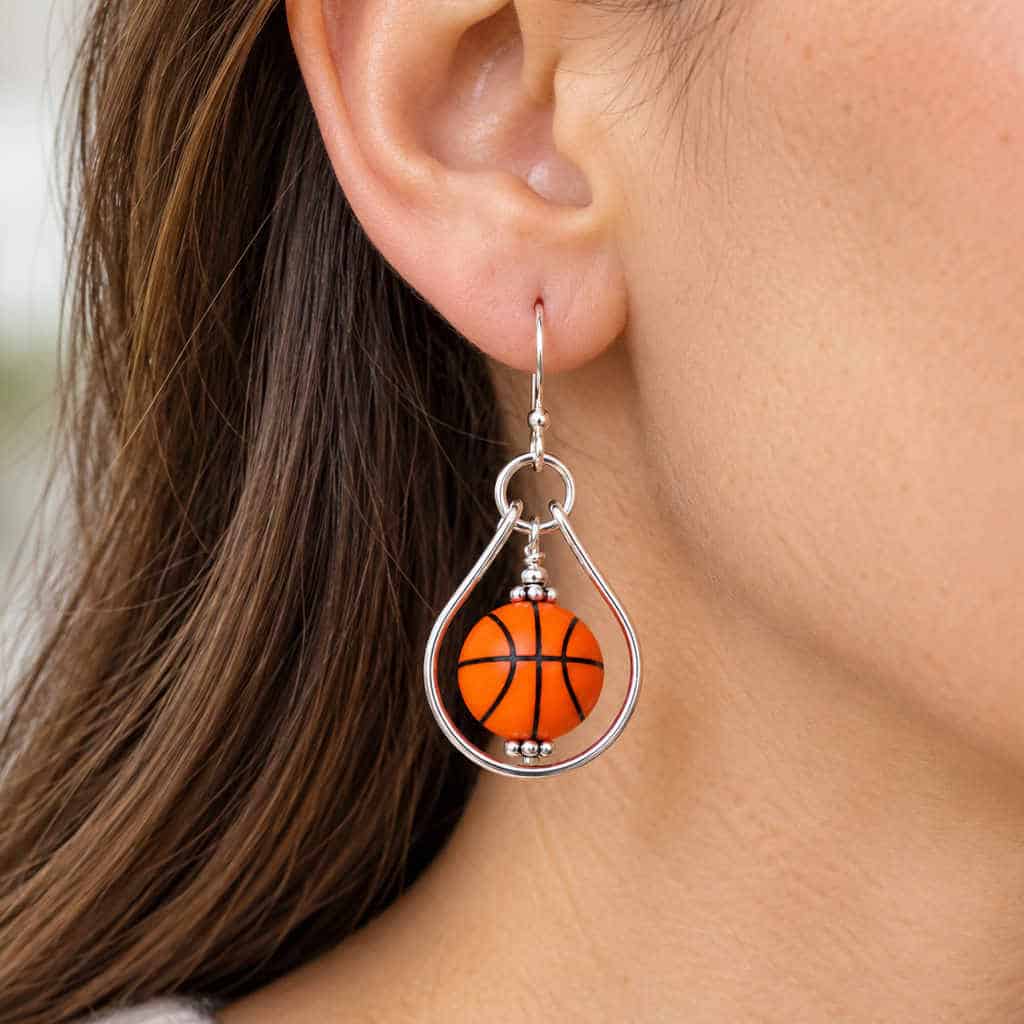 Basketball Earrings